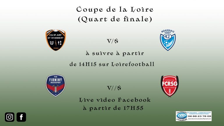 Coupe De La Loire Quart De Finale Double Rendez Vous Ce Samedi Loire Football